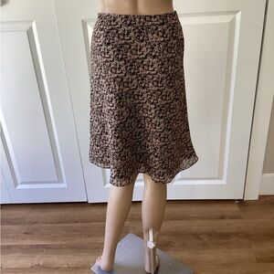Ann Taylor Factory Print A-Line Skirt